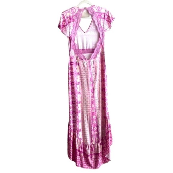 VENUS Pink Open Back High Low Dress size S - Picture 2 of 4